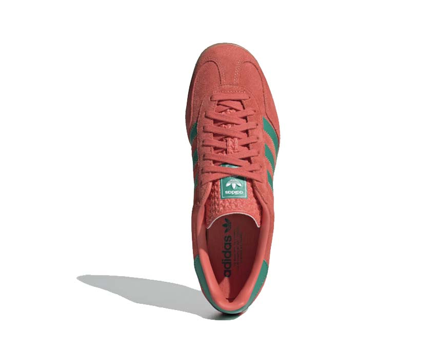 Scarpe da ginnastica indoor in pelle scamosciata rosso scarlatto