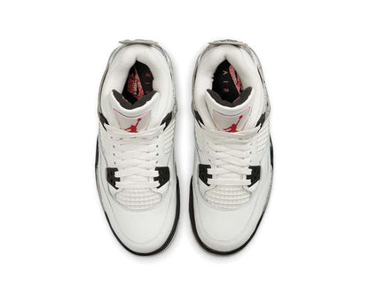 Scarpe da ginnastica retrò per ragazzi, modello bianco con dettagli in cemento