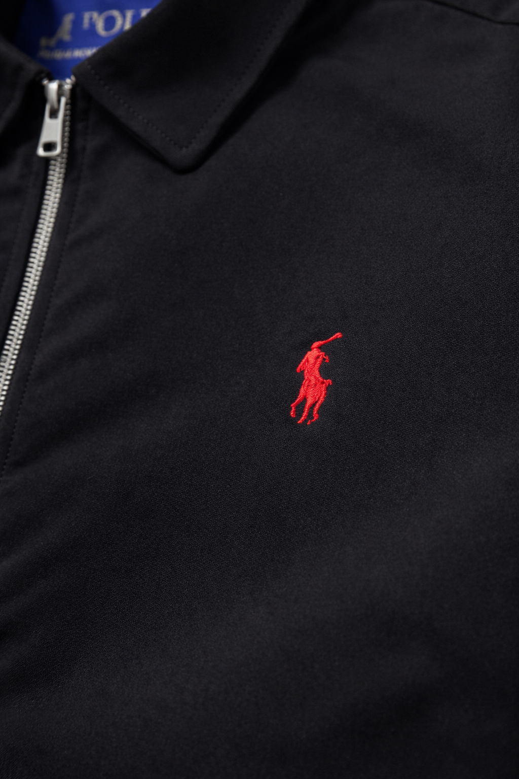 Giacca Zip-Up Classica da Uomo Ralph Lauren – Nera