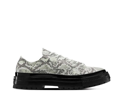 Scarpe basse in stile classico con motivo a pelle di serpente