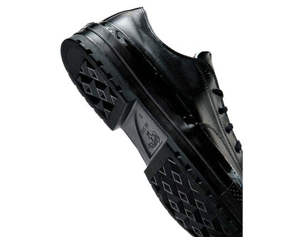 Scarpa Bassa in Tela Nera con Suola in Gomma