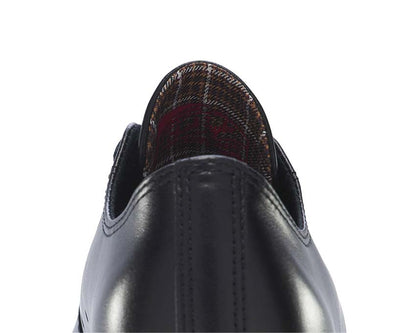 Scarpa Bassa in Tela Nera con Suola in Gomma